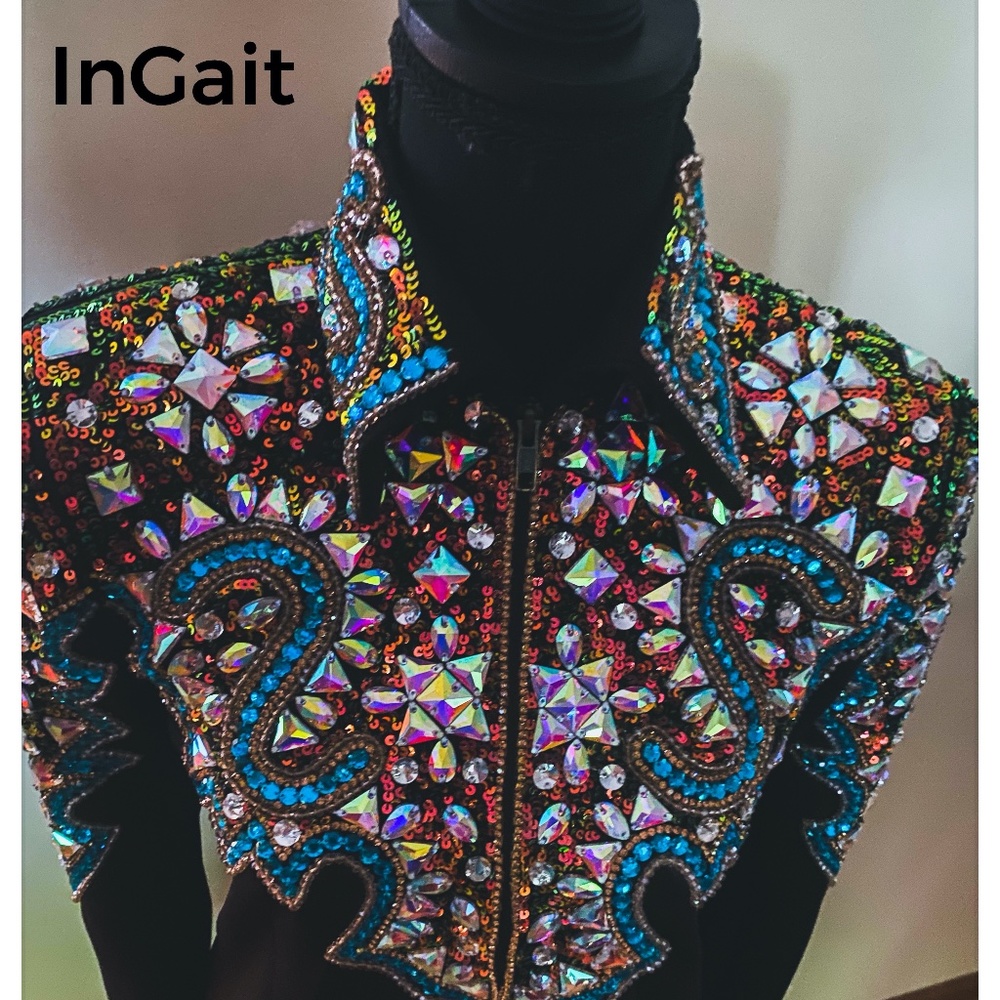 Western Show Jacket Custom Made New Gorgeous! Medium
